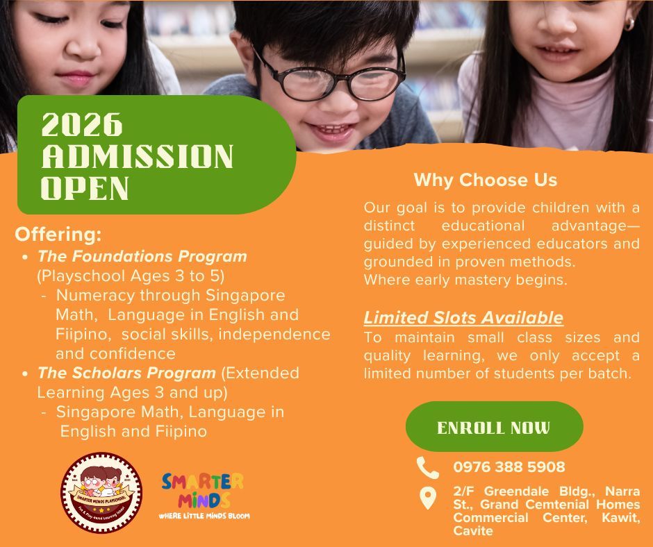 2026 Admission Open — Smarter Minds Learning Center
