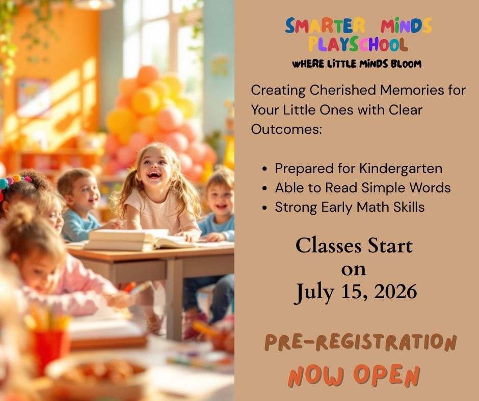 Children learning in the Smarter Minds playschool